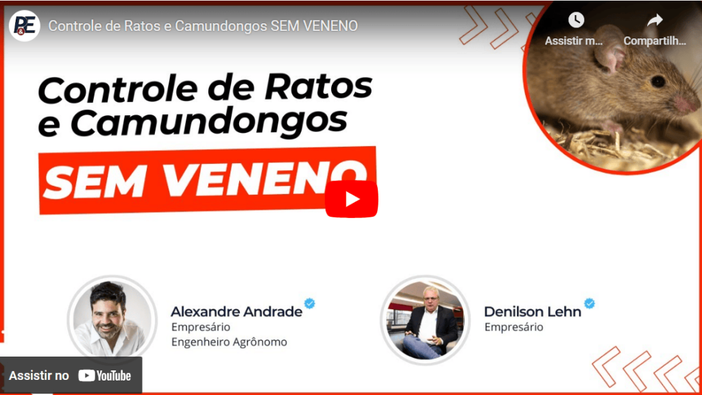 O CEO da Colly e Coleagro, Alexandre Andrade, e Denilson Lehn, Diretor do portal Pragas & Eventos compartilham estratégias eficazes para controlar ratos e camundongos sem o uso de veneno, protegendo sua saúde e o meio ambiente
