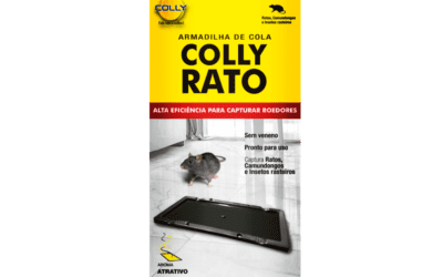 Colly Rato é uma armadilha adesiva sem veneno para ser utilizada no monitoramento e controle de roedores, insetos rasteiros e pequenos invasores. Indicada para ser usada nos locais onde é proibido ou desaconselhável o uso de venenos. Sua fórmula é super adesiva e com aroma atrativo.