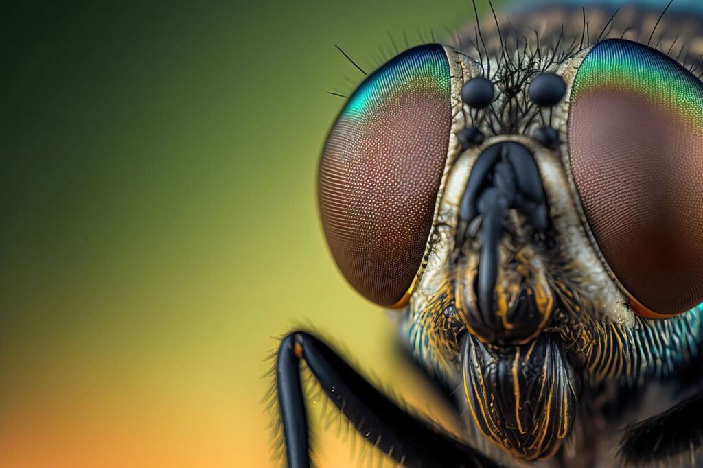 Duas Espécies de Moscas mais Comuns que Podem Causar Riscos à Saúde   A Mosca-Varejeira (Cochliomyia hominivorax) e a Mosca Doméstica (Musca domestica)