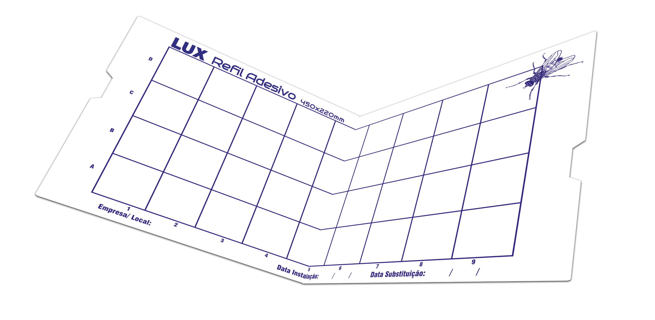 Refil Adesivo para Armadilhas Luminosas Polionda Plástico Dimensões que podem ser usadas em qualquer marca de equipamento do Brasil: 400x135 450x155 450x220